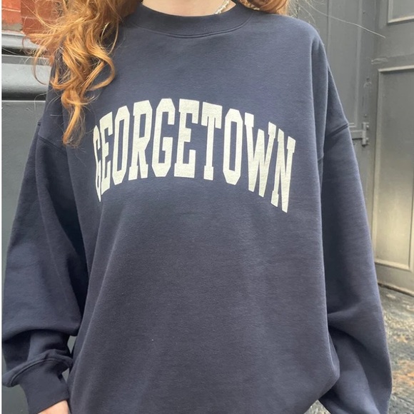 Brandy Melville Tops - Brandy Melville Erica Georgetown Sweatshirt